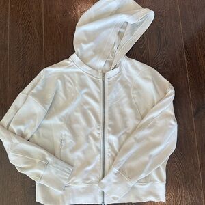 Lululemon cream Zip-Up Hoodie